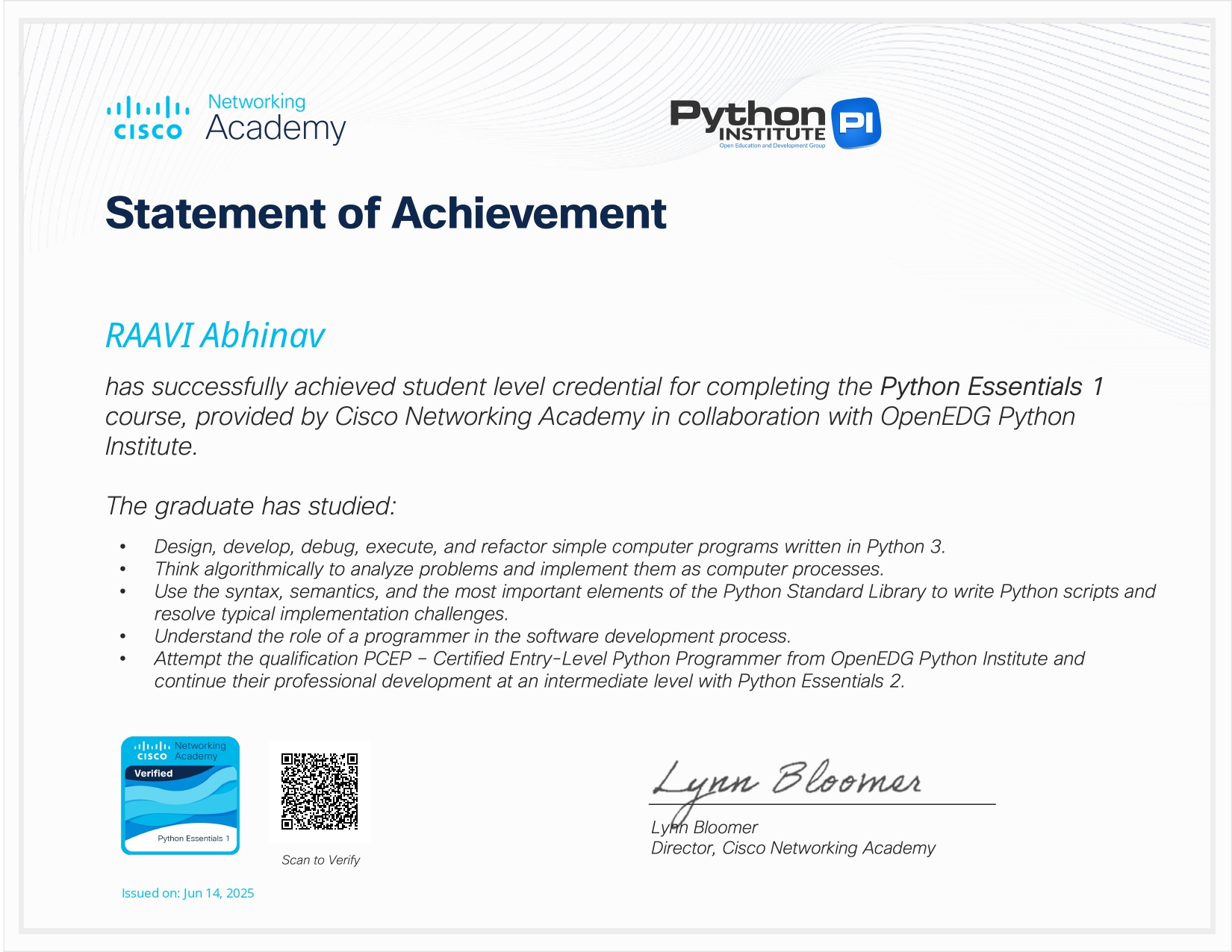 cisco Certificate
